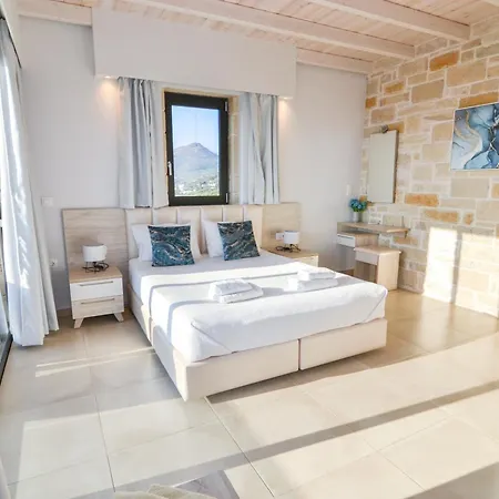 Villa Heated Pool & Jacuzzi, Sea View - Paleokastro Luxury *