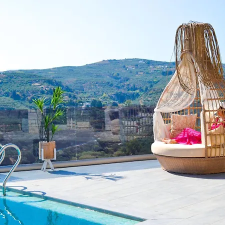 Heated Pool & Jacuzzi, Sea View - Paleokastro Luxury Villa Kissamos