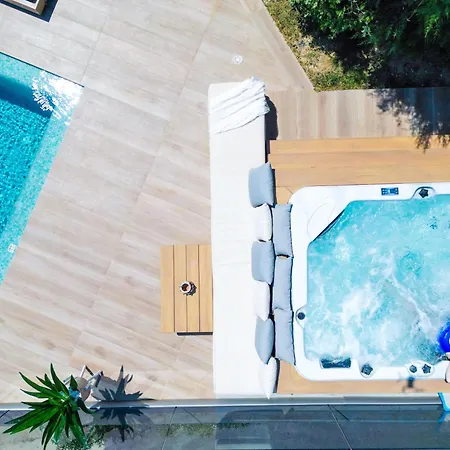 Heated Pool & Jacuzzi, Sea View - Paleokastro Luxury *