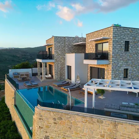 Heated Pool & Jacuzzi, Sea View - Paleokastro Luxury *