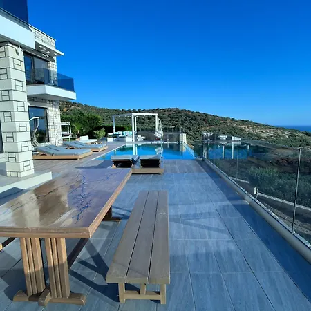 Heated Pool & Jacuzzi, Sea View - Paleokastro Luxury Villa