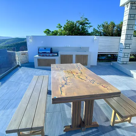 Heated Pool & Jacuzzi, Sea View - Paleokastro Luxury *
