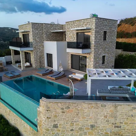 Heated Pool & Jacuzzi, Sea View - Paleokastro Luxury Villa *