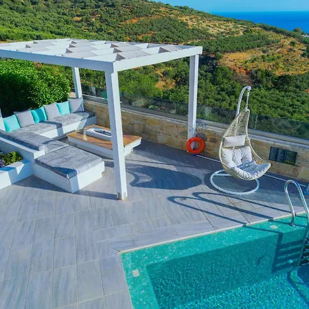 Heated Pool & Jacuzzi, Sea View - Paleokastro Luxury *