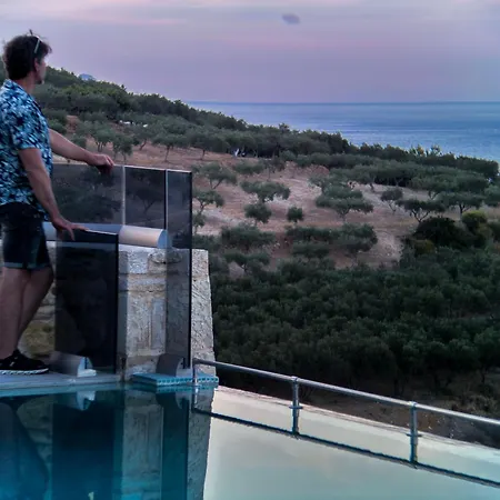 Heated Pool & Jacuzzi, Sea View - Paleokastro Luxury * Kissamos