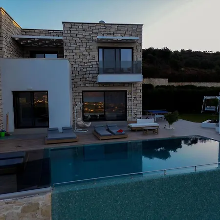 Heated Pool & Jacuzzi, Sea View - Paleokastro Luxury Villa *